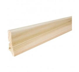 Barlinek P20 Plinta parchet lemn furniruit 6 cm, alb (frasin lacuit)