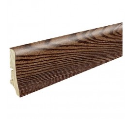 Barlinek P20 Plinta parchet lemn furniruit 6 cm, maro inchis (frasin coffee lacuit si baituit)