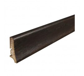 Barlinek P20 Plinta parchet lemn furniruit 6 cm, maro inchis (wenge lacuit)