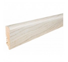 Barlinek P50 Plinta parchet lemn furniruit 6 cm, alb (stejar gentle)
