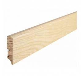 Barlinek P50 Plinta parchet lemn furniruit 4 cm, crem (frasin lacuit)