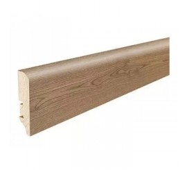 Barlinek P50 Plinta parchet lemn furniruit 6 cm, maro (frasin hazelnut)