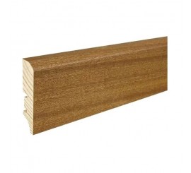 Barlinek P50 Plinta parchet lemn furniruit 6 cm, maro (sapella lacuit)
