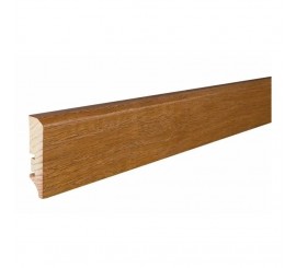 Barlinek P50 Plinta parchet lemn furniruit 6 cm, maro (tali lacuit)