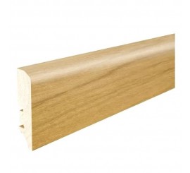 Barlinek P6P Plinta parchet lemn furniruit 6 cm, bej (stejar lacuit)