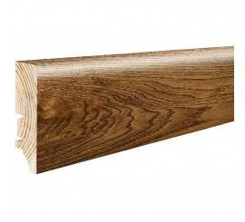 Barlinek P6P Plinta parchet lemn furniruit 6 cm, maro (bigar)