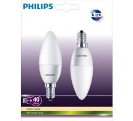 Philips CorePro Set 2 becuri cu LED 2x5.5W, E14, lumina calda