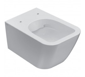 Vas WC suspendat Globo Stone Rimless 36x52 cm evacuare orizontala, alb lucios