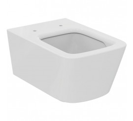 Vas WC suspendat Ideal Standard Blend Cube AquaBlade 37x55 cm evacuare orizontala, alb mat
