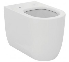 Vas WC pe pardoseala Ideal Standard Blend Curve AquaBlade 36x57 cm evacuare orizontala sau verticala, alb mat