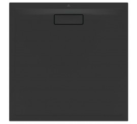 Cadita dus patrata Ideal Standard Ultra Flat New 90x90 cm, negru mat