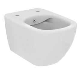 Vas WC cu bideu suspendat Ideal Standard Tesi RimLS+ 36x53 cm evacuare orizontala, alb