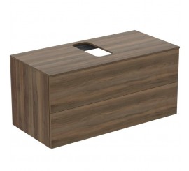Ideal Standard Adapto Masca lavoar baie cu doua sertare 105x50 cm, maro inchis (dark wood)