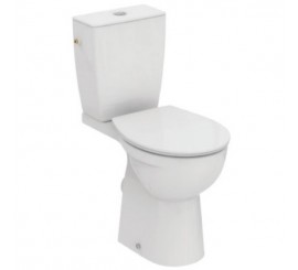 Set Promo Vas WC dizabilitati pe pardoseala cu rezervor aparent si capac Ideal Standard Eurovit 37x66 cm evacuare orizontala