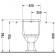 Vas WC pe pardoseala Duravit 1930 35x66 cm evacuare orizontala