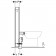 Geberit Monolith Modul stativ pentru vas WC pe pardoseala, H101 cm, antracit (lava)