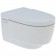 Set Vas WC cu bideu electronic suspendat cu capac soft close automat si telecomanda Geberit AquaClean Mera Comfort Rimless 39x59 cm evacuare orizontala, alb