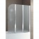 Aquaform Modern Paravan cu 3 elemente pentru cada, sticla satinata, 120 cm