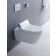 Vas WC suspendat Duravit SensoWash Starck 3 37x72 cm evacuare orizontala, fixare ascunsa