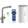 Grohe Red Duo Baterie de bucatarie cu pipa tip L si boiler, marime M, antracit mat (brushed hard graphite)