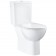 Set Vas WC pe pardoseala cu rezervor aparent si capac soft close Grohe Bau Ceramic Rimless 36x70 cm evacuare verticala