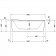 Cada freestanding ovala Duravit Starck acril 180x80 cm