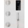 Panel dus cu hidromasaj si termostat Roca Smart Shower, cu baterie electronica si 3 duze hidromasaj