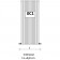 Tubes Basics 25 CV25 Calorifer (radiator) decorativ vertical simplu 40x200 cm, alb