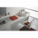 Set promo mobilier baie (masca cu sertar, oglinda si lavoar) Kolo Twins 60 cm, alb