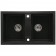 CasaBlanca Duo Set promo chiuveta bucatarie granit cu 2 cuve + baterie BGG760), negru
