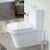 Duravit P3 Comforts Vas WC pentru rezervor pe vas 38x65 cm, cu sistem Rimless