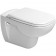 Set Vas WC suspendat cu capac soft close Duravit D-Code Rimless 36x55 cm evacuare orizontala