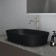 Lavoar baie pe blat, negru mat, oval Ideal Standard Ipalyss 60x38 cm, fara preaplin si fara gaura