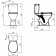Vidima SevaFresh Vas WC complet echipat pentru persoane cu dizabilitati 37x69 cm