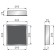 Easy Drain ESS Container Box 7 Nisa perete 30x7xH30 cm, crom mat/rama crom mat
