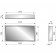 Easy Drain ESS Container Box 7 Nisa perete 60x7xH30 cm, crom mat/rama crom mat, cu oglinda