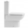 Vas WC pe pardoseala Gala Smart 35x61 cm evacuare orizontala sau verticala, lipit de perete