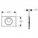 Geberit Sigma10 Clapeta de actionare WC electronica si manuala (UP320), 220 V