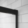 Usa dus glisanta Radaway Idea Black DWJ 140xH200 cm, profil negru mat