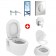 Set promo Vas WC suspendat cu rezervor incastrat, clapeta baterie si capac soft close Ideal Standard 37x55 cm evacuare orizontala