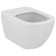 Vas WC suspendat Ideal Standard Tesi AquaBlade 37x54 cm evacuare orizontala, fixare ascunsa