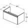 Ideal Standard Tesi Set mobiler de baie cu lavoar 80 cm (80x44x40 cm), 1 sertar, alb lucios