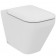Ideal Standard Tonic II AquaBlade Vas WC pe pardoseala lipit de perete cu capac, 36x56 cm