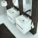 Kolo Modo Set mobilier cu 2 sertare si lavoar 60 cm, alb