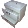 Kuma Minimalist Set mobilier cu lavoar compozit 60x38 cm, alb lucios 