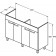 Ideal Standard Tempo Set mobilier de baie cu lavoar dublu, alb lucios, 120x44xH82-84 cm