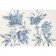Marazzi Imperfetto Decoro White/Royal Blue Decor 98x65 cm