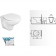 Roca Neo Fayans Set Vas WC complet echipat cu rezervor, clapeta cromata si capac soft-close