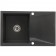 CasaBlanca Nera Set promo chiuveta bucatarie granit cu 1 cuva + baterie BFX4A-N), negru