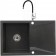 CasaBlanca Nera Set promo chiuveta bucatarie granit cu 1 cuva + baterie BFX4A-N), negru